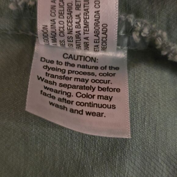 Universal Thread Women's Size XS Green Denim Snap Jacket Pockets - Picture 10 of 10